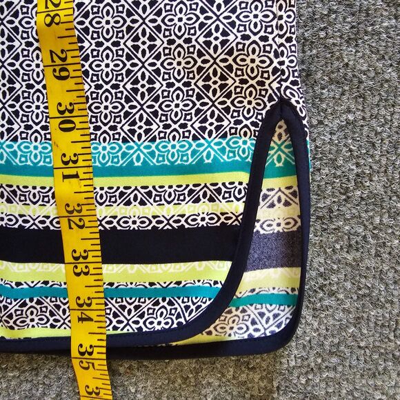 Cynthia Rowley Dress Womens 8 Blue Striped Sleeveless Sheath 1/2 Button Casual - Picture 5 of 8